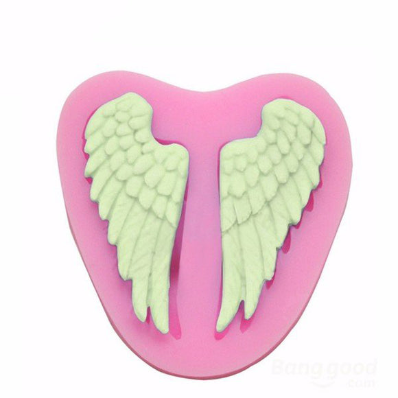 Angel,Wings,Silicone,Fondant,Chocolate,Polymer,Mould