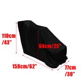 Black,Polyester,Weather,Protective,Thrower,Cover,158x77x110cm