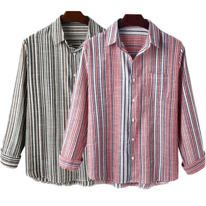 Men's,Shirt,Striped,Hippy,Causal,Shirt,Blouse,Travel,Hiking,Fishing