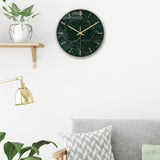 Loskii,CC003,Creative,Marble,Pattern,Clock,Clock,Quartz,Clock,Office,Decorations