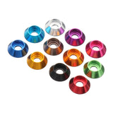 Suleve,M3AN6,10Pcs,Screw,Gasket,Washer,Aluminum,Alloy,Multicolor