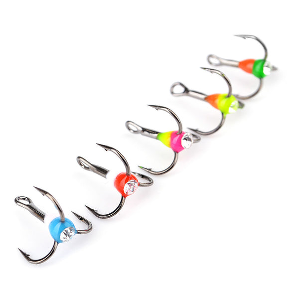 1.3cm,Colors,Treble,Hooks,Winter,Fishing,Strong,Sharp,Fishing