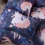 Bedding,Unicorn,Campanula,Quilt,Cover,Pillowcase,Queen