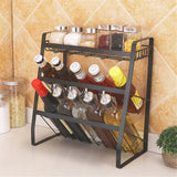 Layers,Kitchen,Spice,Stainless,Steel,Countertop,Spice,Bottle,Shelf