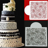 Flower,Fondant,Border,Stencil,Decorating,Sugarcraft,Baking,Tools
