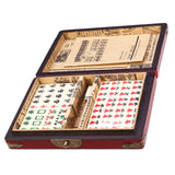 Chinese,Mahjong,Portable,Retro,Board,Tiles,Leather