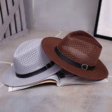 Unisex,British,Outdoor,Travel,Breathable,Sunscreen,Fedora