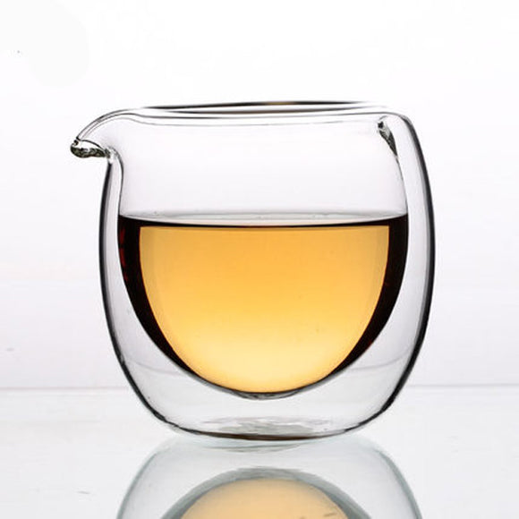 Jingdezheng,150ml,Double,Layer,Temperature,Resistant,Glass,Serving