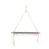 Macrame,Plant,Hanger,Hanging,Shelf,Bookshelf,Mounted,Shelves