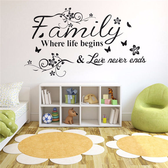 Family,Quotes,Sticker,Living,Removable,Decals,Decor