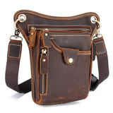 Vintage,Leather,Motorcycle,Rider,Waist,Fanny,Crossbody,Pouch