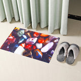 Starfish,Color,Cobblestone,Print,Flannel,Waterproof,Carpet