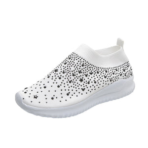 Womens,Crystal,Sneakers,Glitter,Casual,Loafers,Outdoor,Leisure,Running,Sport,Shoes