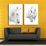 Miico,Painted,Combination,Decorative,Paintings,Black,White,Horse,Decoration