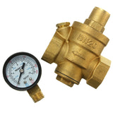 Brass,Adjustable,Water,Heater,Pressure,Reducing,Valve,Gauge,Meter,Safety,Relief,Valve,Pressure,Regulator,Controller"