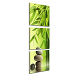 Miico,Painted,Three,Combination,Decorative,Paintings,Green,Bamboo,Decoration