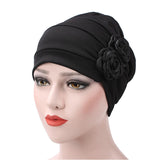 Womens,Paste,Large,Flower,Solid,Beanies,Casual,Luxury,Cotton,Outdoor,Bonnet