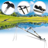 Aluminum,Alloy,Fishing,Holder,Adjustable,Retractable,Fishing,Ground,Stand,Bracket,Outdoor,Fishing