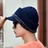 Velvet,Thick,Winter,Protection,Windproof,Zipper,Knitted