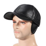 Artificial,Leather,Sport,Baseball,Adjustable,Earflaps,Snapback