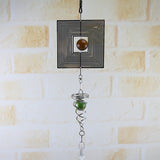 Metal,Hanging,Garden,Spinner,Round,Crystal,Garden,Ornament