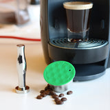 Reusable,Stainless,Steel,Refillable,Coffee,Capsule,Coffee,Tamper,Compatible,Machine