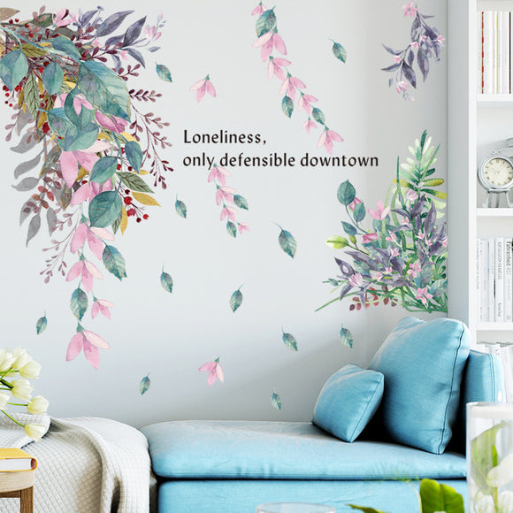 Adhesive,Sticker,Removed,Colorful,Plants,Stickers,Bedroom,Kitchen,Window,Decorations