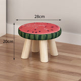 Solid,Wooden,Round,Stool,Chair,Living,Bedroom,Removeable,Cover