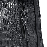 Men's,Leather,Crocodile,Pattern,Chest,Sling,Backpack,Crossbody