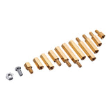 Suleve,M3BH5,300Pcs,Brass,Column,Standoff,Support,Spacer,Pillar,Board,Screw,Assortment