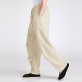 Drawstring,Pants,Linen,Cotton,Loose,Pants,Straight,Trousers,Casual,Hiking,Sport
