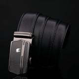 125CM,Business,Cowhide,Genuine,Leather,Luxury,Belts,Durable,Automatic,Buckle,Trousers