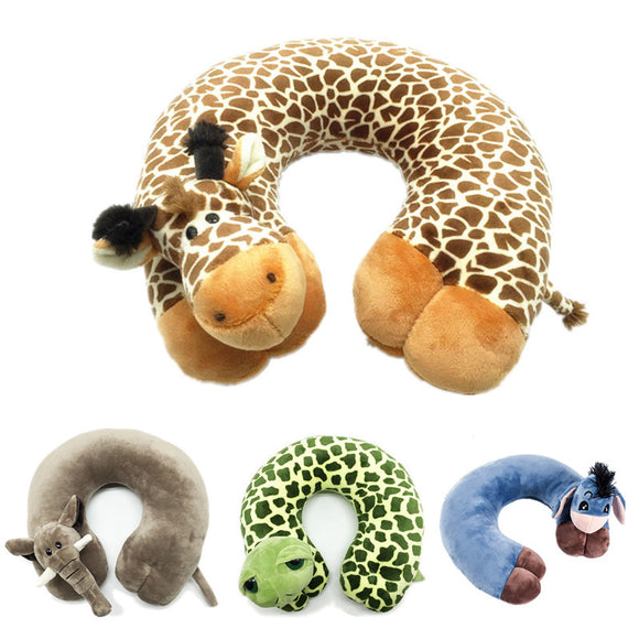 Polyester,Fibre,Cartoon,Animal,Shaped,Pillow,Breathable,Support,Travel,Fitness,Relaxing,Cushion