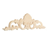 Carved,Applique,Unpainted,Flower,Decoration