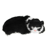 Realistic,Sleeping,Lifelike,Plush,Kitten,Furry,Animal,Figurine,Decorations