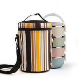Thermal,Insulated,Stripe,Cooler,Outdoor,Extra,Large,Picnic,Lunch,Accessories