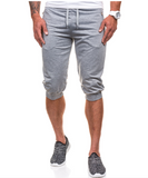 MODCHOK,Men's,Jogger,Capri,Pants,Sport,Shorts,Elastic,Sweatpants,Running,Trouser,Pockets