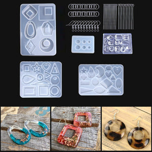 248Pcs,Resin,Casting,Molds,Jewelry,Making,Silicone,Mould,Metal,Pendant,Craft