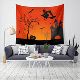 Loskii,Halloween,Tapestry,Pumpkin,Print,Hanging,Tapestry,Decor,Halloween,Decorations