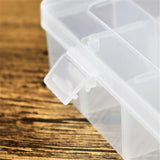 Plastic,Jewelry,Organizer,Storage,Container,Crafts,Parts,Compartment,Divider,Clear