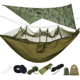 IPRee,Lightweight,Portable,Camping,Hammock,Awning,Waterproof,Mosquito,Hammock,Canopy,Nylon,Hammocks,Straps,Shelter,Screen,300KG