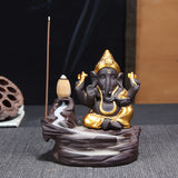 India,Elephant,Ganesha,Backflow,Incense,Burner,Censer,Holder,Decor