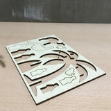 Puzzle,Wooden,Model,Building,Islamic,House,Stand,Ramadan,Gifts,Decorations