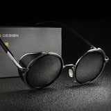 Women,Vintage,Steam,Round,Protection,Glassess,Summer,Sunscreen,Eyeglasseess