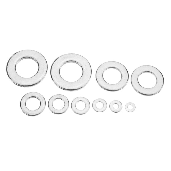 SuleveMXSW3,400Pcs,Stainless,Steel,Washer,Round,Assortment