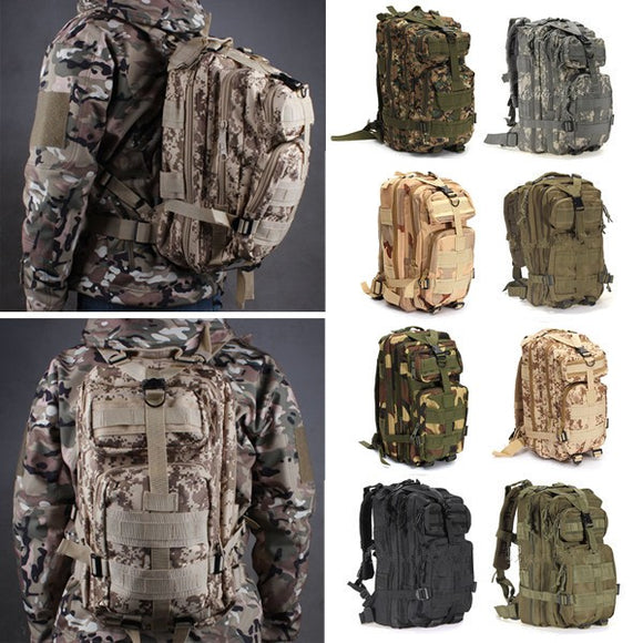 IPRee,Outdoor,Tactical,Backpack,Nylon,Waterproof,Camouflage,Trekking,Rucksack
