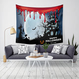 Loskii,Halloween,Tapestry,Pumpkin,Print,Hanging,Tapestry,Decor,Halloween,Decorations
