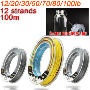 Braided,Fishing,Strands,Super,Strong,Braided,Silver