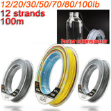 Braided,Fishing,Strands,Super,Strong,Braided,Silver