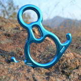Xinda,Camping,Eight,Rings,Descender,Climbing,Mountaineering,Downwards,Protector,Device